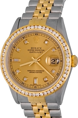 Mens Rolex Datejust Model 16233 Watch