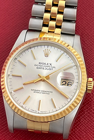 Mens Rolex Datejust Model 16233 Watch